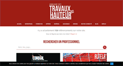 Desktop Screenshot of annuairedestravauxenhauteur.com