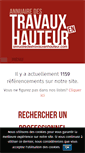 Mobile Screenshot of annuairedestravauxenhauteur.com