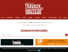 Tablet Screenshot of annuairedestravauxenhauteur.com